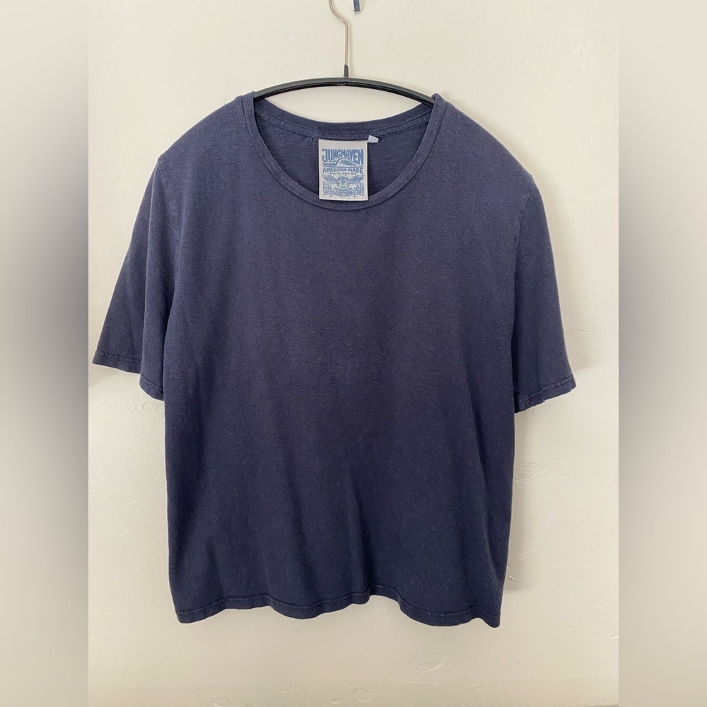 Jungmaven ojai cropped tee navy XS
